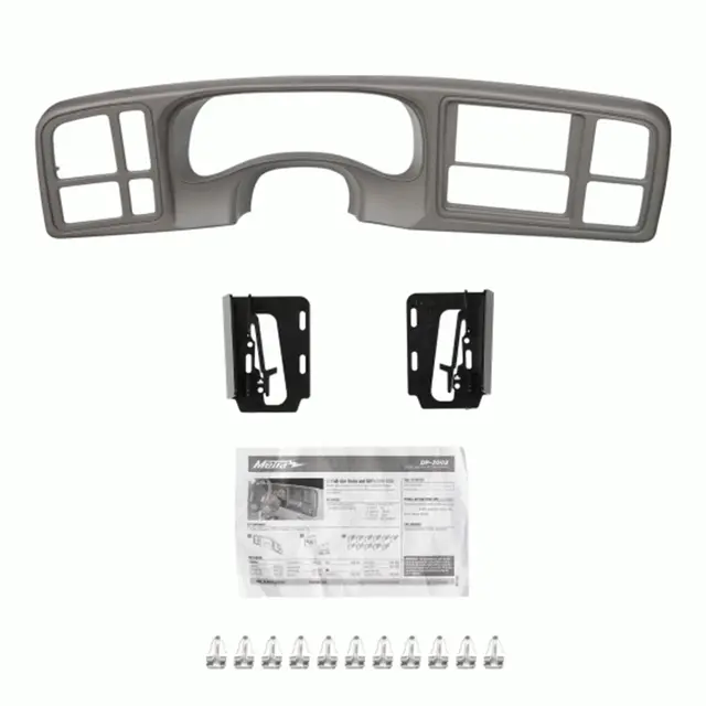 2-DIN monteringsramme GM Full size trucks - Lys grå/Shale 