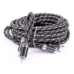 Stinger 9000 Serien 2-kanals RCA 0,5 Meter, Ultra OFC Rhodium platert RCA