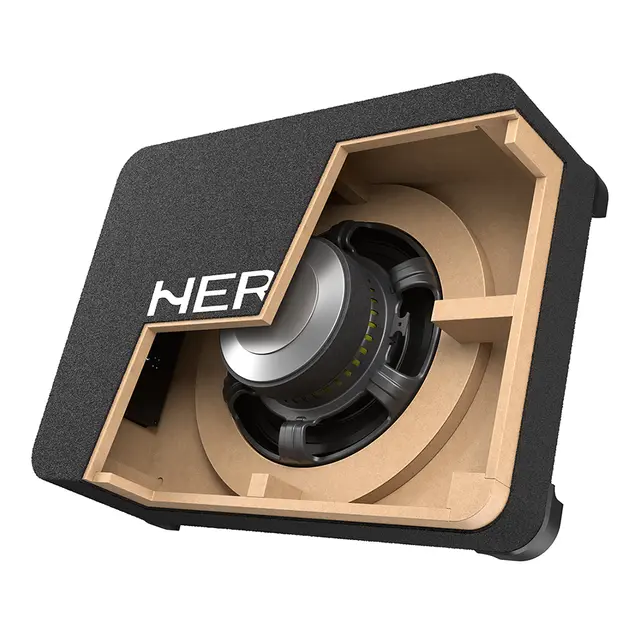 Hertz CBA 250 Cento aktiv subwoofer 10" i kasse, 250W RMS 