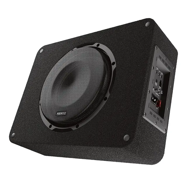 Hertz CBA 250 Cento aktiv subwoofer 10" i kasse, 250W RMS 