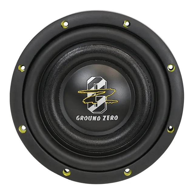Ground Zero GZHW 8-D2 FLAT 8"subwoofer Slim, 500W RMS, 2x2 Ohm, KLIPPEL 