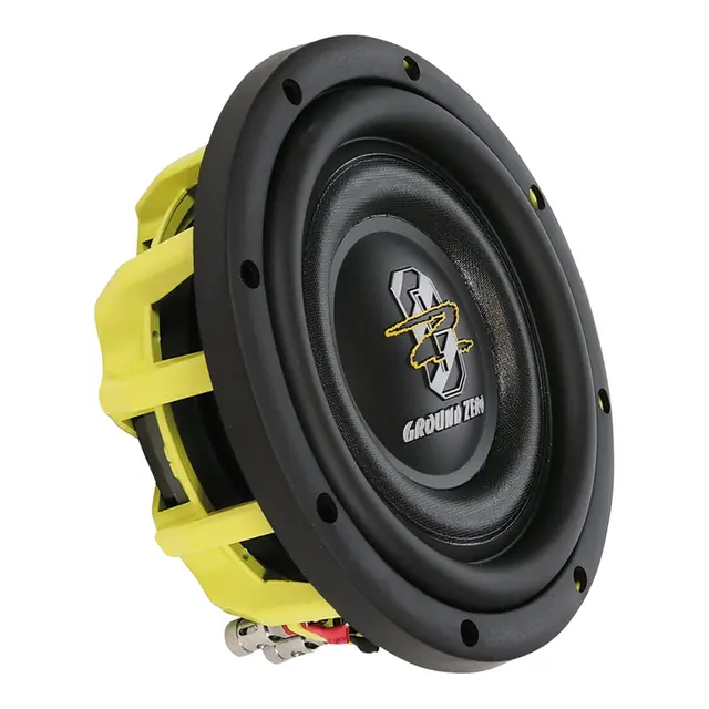 Ground Zero GZHW 8-D2 FLAT 8"subwoofer Slim, 500W RMS, 2x2 Ohm, KLIPPEL 