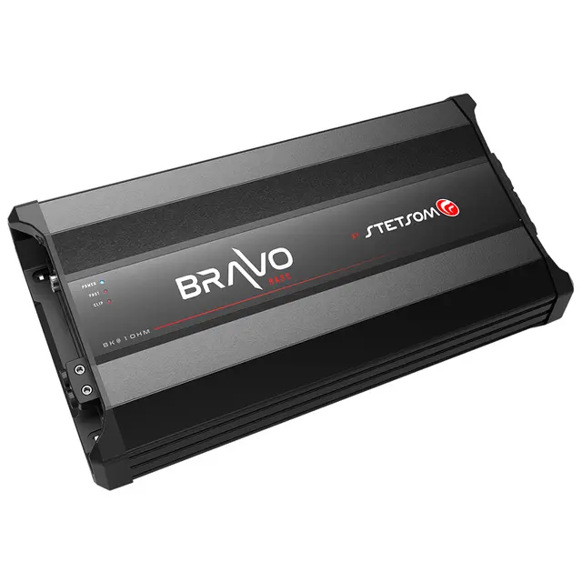 Stetsom BRAVO BASS 8K monoforsterker 8000W RMS, 1 Ohm, SPL, Kl.D 
