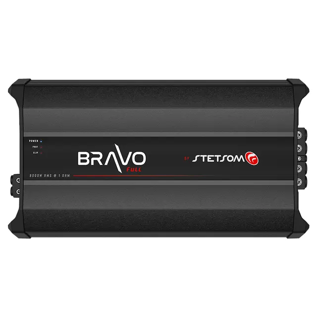 Stetsom BRAVO FULL 8000 monoforsterker 8000W RMS, 1 Ohm, SPL, Kl.D 