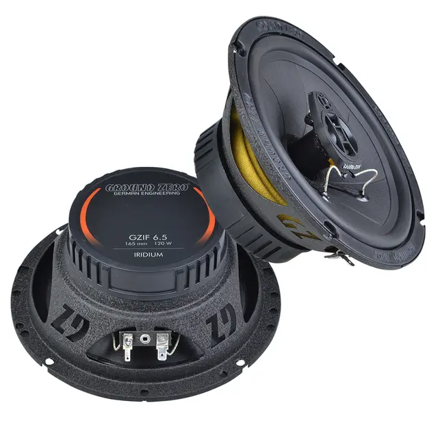 Ground Zero GZIF 65X høyttalerpar 6.5", 80W RMS, Iridium-serie 