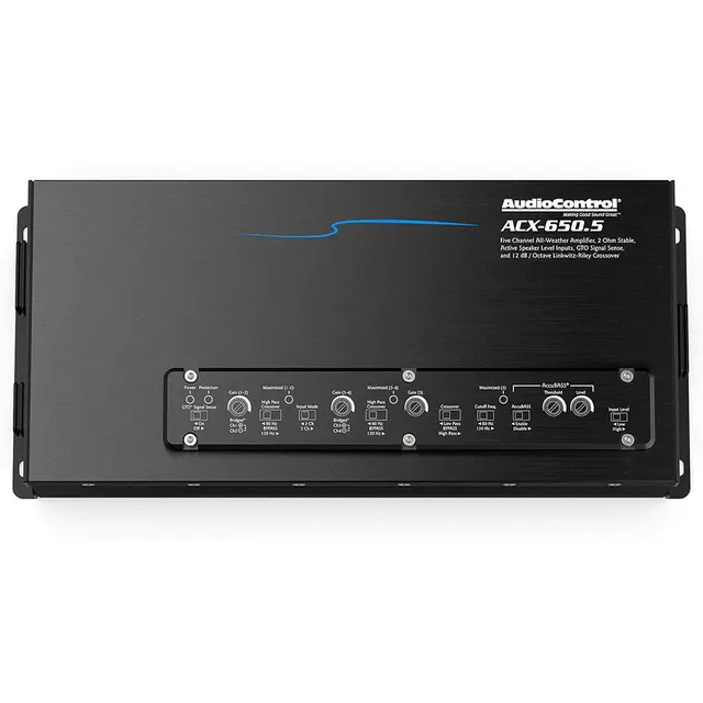 AudioControl ACX-650.5 5-kanalforsterker 4x75W + 350W RMS, 2 Ohm, IPX6 
