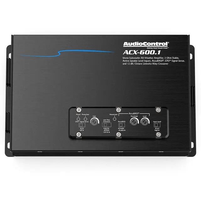 AudioControl ACX-600.1 Monoforsterker 600W RMS, 2 Ohm, IPX6 