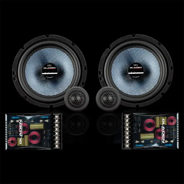 Gladen SQX 165 SLIM 6,5" komponentsett 6.5", 90W RMS, SQX-serien, Slim 