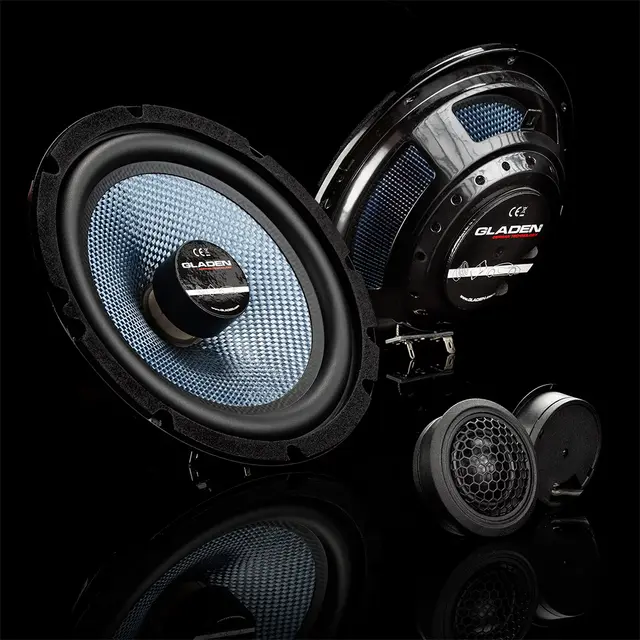 Gladen SQX 165 SLIM 6,5" komponentsett 6.5", 90W RMS, SQX-serien, Slim 