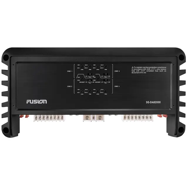 Fusion Signature SG-DA82000 forsterker Marine, 8x100W RMS, Klasse D 