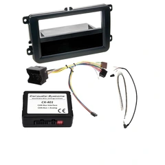 Komplett mont.sett for bilradio VW Caddy 2004 - 2009