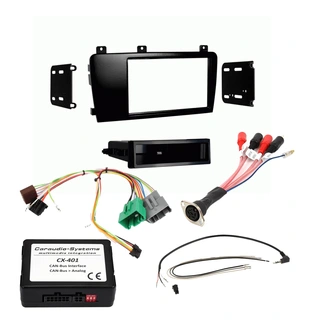 Komplett mont.sett for bilradio Volvo V70 05-07 m/multifunksjonsratt