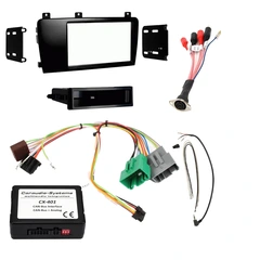 Komplett mont.sett for bilradio Volvo S60 05-09 m/multifunksjonsratt