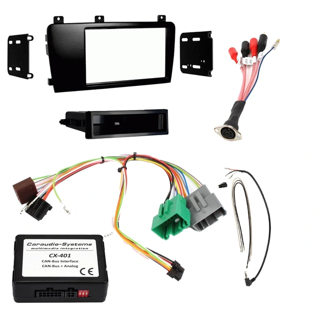 Komplett mont.sett for bilradio Volvo S60 05-09 m/multifunksjonsratt 