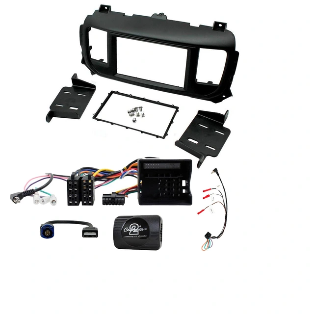 Komplett mont.sett for bilradio Toyota ProAce 17-23 u/ryggesensorer 