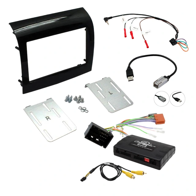 Komplett mont.sett for bilradio Fiat Ducato 15-> (varebil) m/250VP1/2 