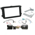 1-DIN komplett mont.sett for bilradio VW EOS 2006 - 2014 u/aktivt lydsystem