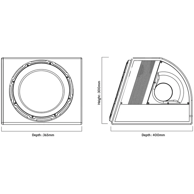 Edge EDB10A-E0 aktiv subwoofer | Kjøp hos Bilradiospesialisten