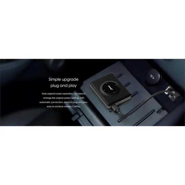 ConnectED Apple Carplay adapter Til Tesla - Trådløs Apple Carplay 