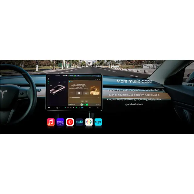 ConnectED Apple Carplay adapter Til Tesla - Trådløs Apple Carplay 