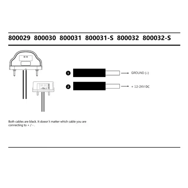 Strands skiltlys/posisjonslys rødt glass LED skiltlys/posisjonslys, pris per stk 