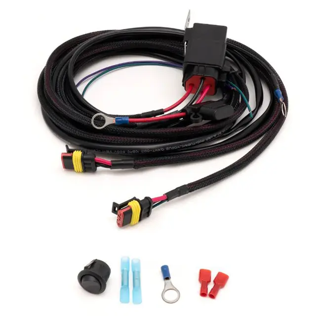 Lazer relèsett/kabelsett, 2 kontakter Lazer lamper, 2 kontakter m/posisjonslys 