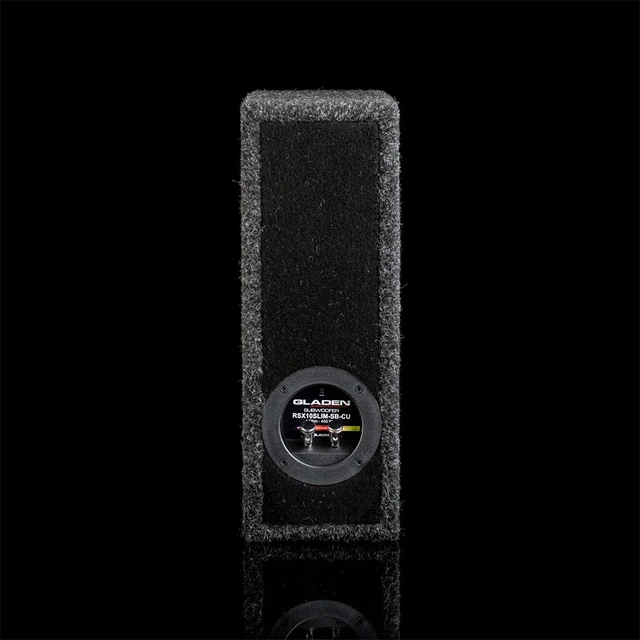 Gladen RSX 10 SLIM SB-CU Subwoofer 10" i lukket-slimkasse, 250W RMS, 4 Ohm 
