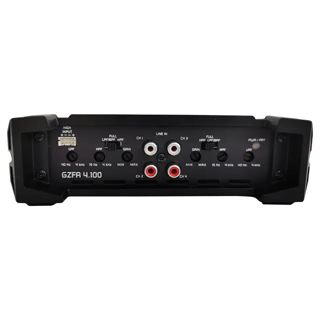 Ground Zero GZFA 4.100 4-kanals forster. 4x85W RMS, 2 Ohm 