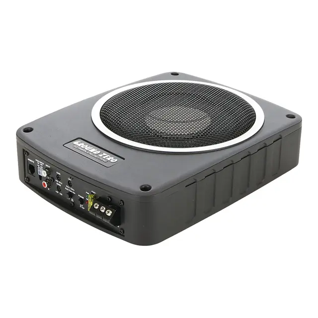 Ground Zero GZSC SW-800A aktiv subwoofer 8" subwoofer, 120W RMS, bassremote 