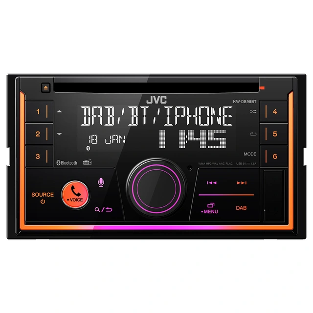 JVC KW-DB95BT CD, BT, DAB+, USB, Aux 