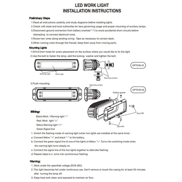 BRT Dual Slim 30 LED m/varsellys 3400 lumen, Ryggelys/varsellys 