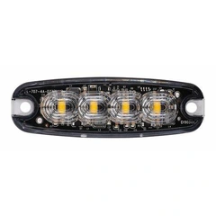 VP 4 LED Ultra-Thin Blitz Oransje, 12/24V