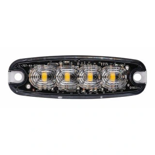 VP 4 LED Ultra-Thin Blitz Oransje, 12/24V