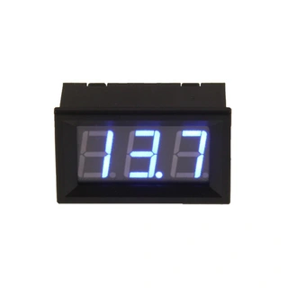 4Connect Voltmeter m/blå belysning Voltmeter m/blå belysning