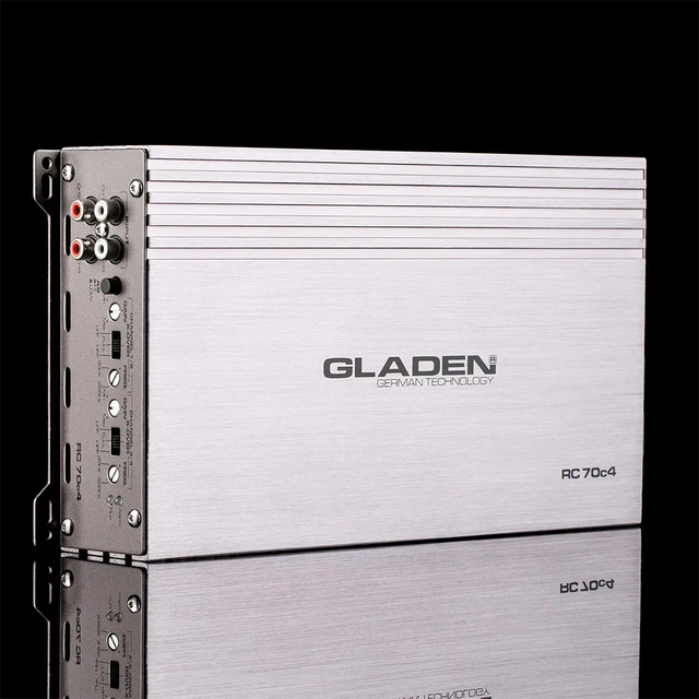 Gladen RC 70c4 4-kanals forsterker 4x105W i 2 Ohm, Klasse AB 