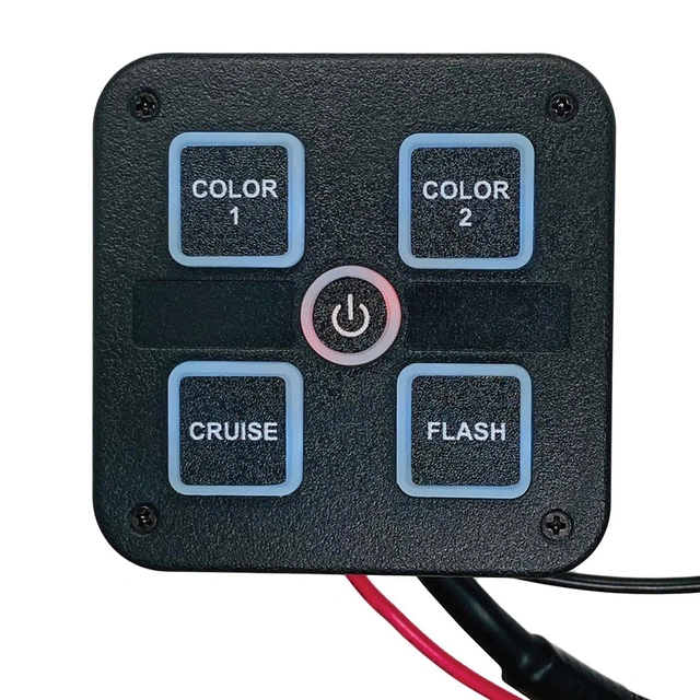 VP Bryterpanel 4-veis 20 Ampere 10-30V, Brakett, 