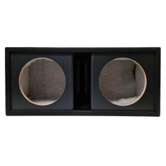 Dobbel basskasse for 12" elementer Portet kasse, 80 liter, sort