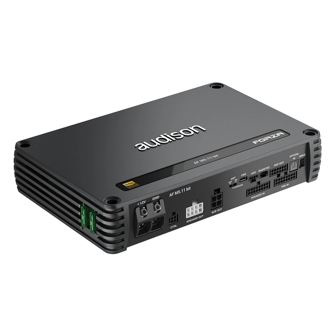 Audison FORZA AF M5.11 bit DSP m/forsterker, 4x150W + 600W i 2 Ohm 