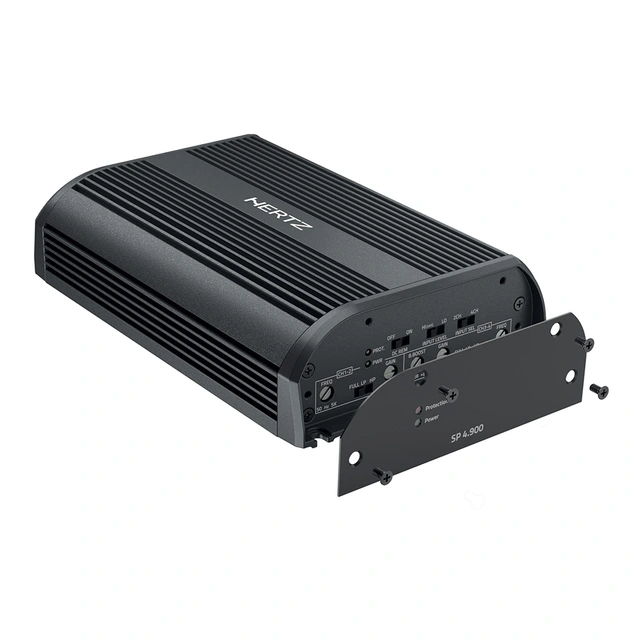 Hertz SP 4.900 4-kanals forsterker 4x160W RMS i 4 Ohm. 2x500W RMS i 4 Ohm 