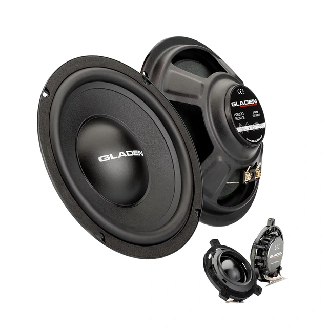 GLADEN ONE 200 T6-G2 8" komponentsett Komponentsett til VW T6, 100W RMS, 3 Ohm 
