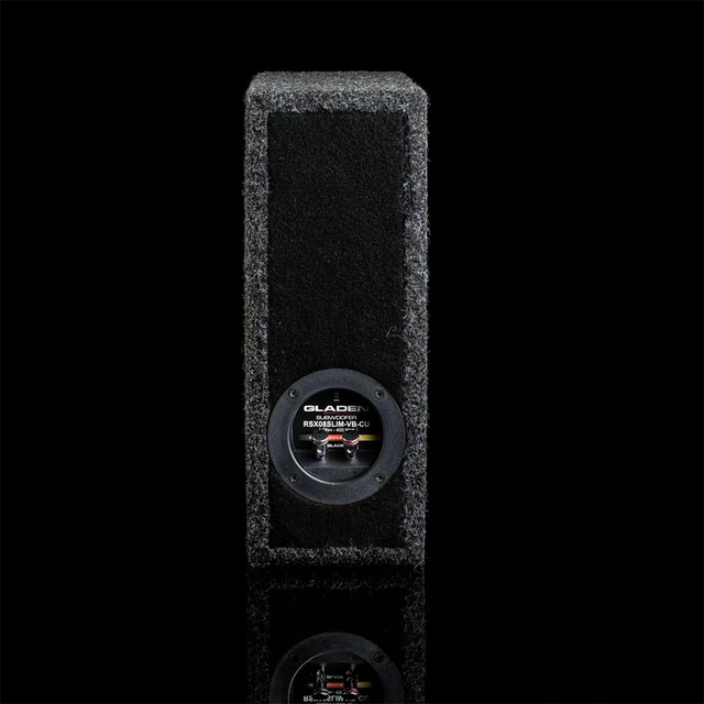 Gladen RSX 08 SLIM VB-CU Subwoofer 8" i portet-slimkasse, 225W RMS, 4 Ohm 