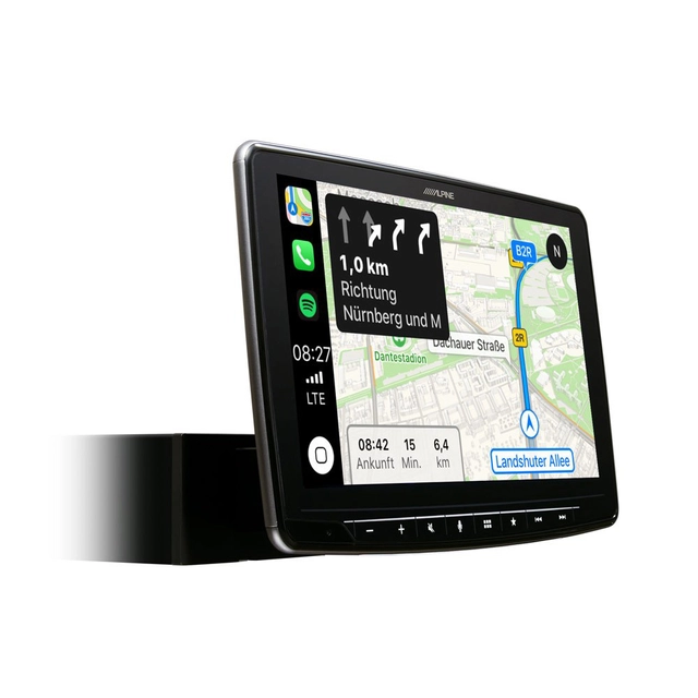 Alpine INE-F904D navigasjon multimedia 9" floating, DAB+, CarPlay, Android Auto 