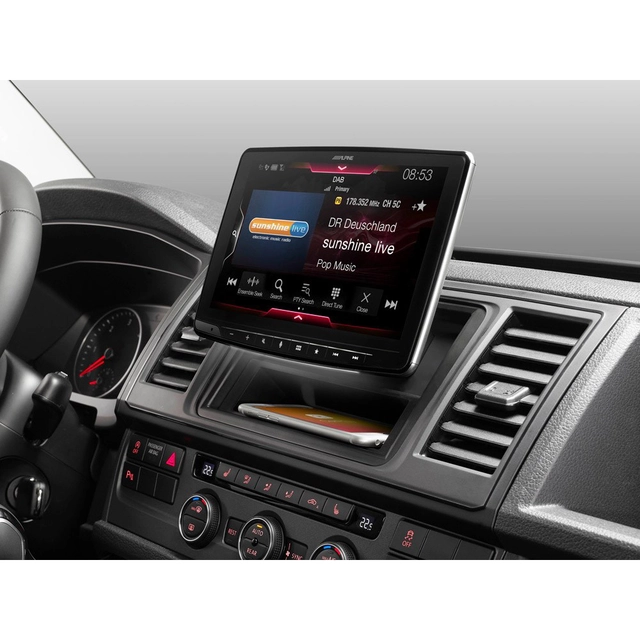 Alpine INE-F904D navigasjon multimedia 9" floating, DAB+, CarPlay, Android Auto 