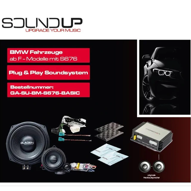 Gladen SoundUP GA-SU-BM-S676-BASIC BMW S676 Hifi med høyttalerbytte 