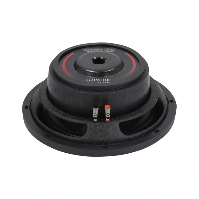 Ground Zero GZTW 10F 10" subwoofer 300W RMS, 2x2 Ohm, KLIPPEL, slim 