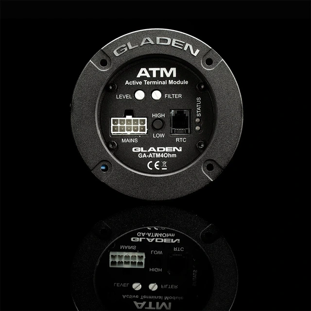 Gladen ATM 4 monoforsterker Terminalforsterker, 200W RMS i 4 Ohm 