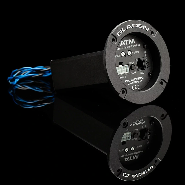 Gladen ATM 4 monoforsterker Terminalforsterker, 200W RMS i 4 Ohm 