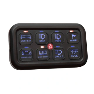Heise HE-SWP8 Switchpanel 8-kanals switchpanel, 12/24V