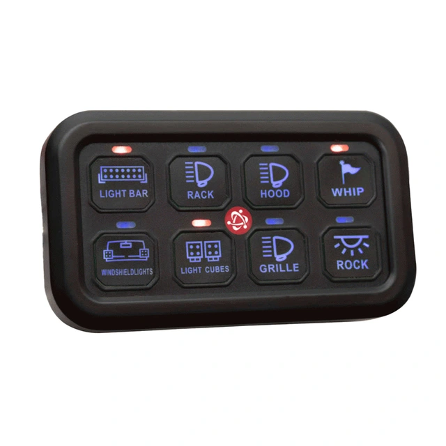 Heise HE-SWP8 Switchpanel 8-kanals switchpanel, 12/24V 