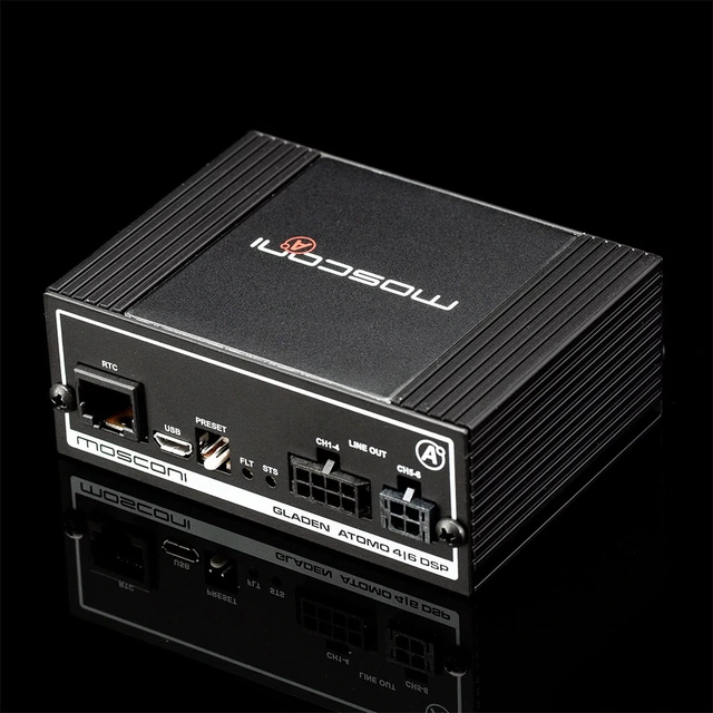 MOSCONI ATOMO 4|6 DSP 4-innganger, 6-kanals DSP, 5-32 Volt 